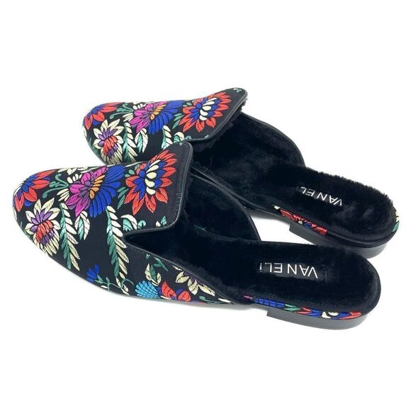 BEST WOMEN'S VANELI WAYLIN MULE SHOE AND BOOT, BLACK JAQUY FABRIC - Picture 5 of 7